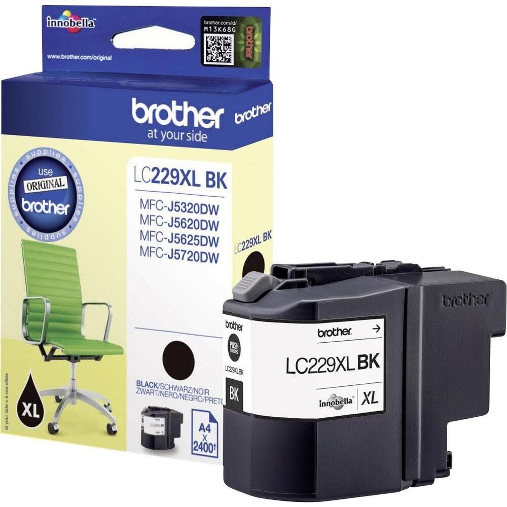 Original Brother LC229XLBK Cartuccia di inchiostro nero / black