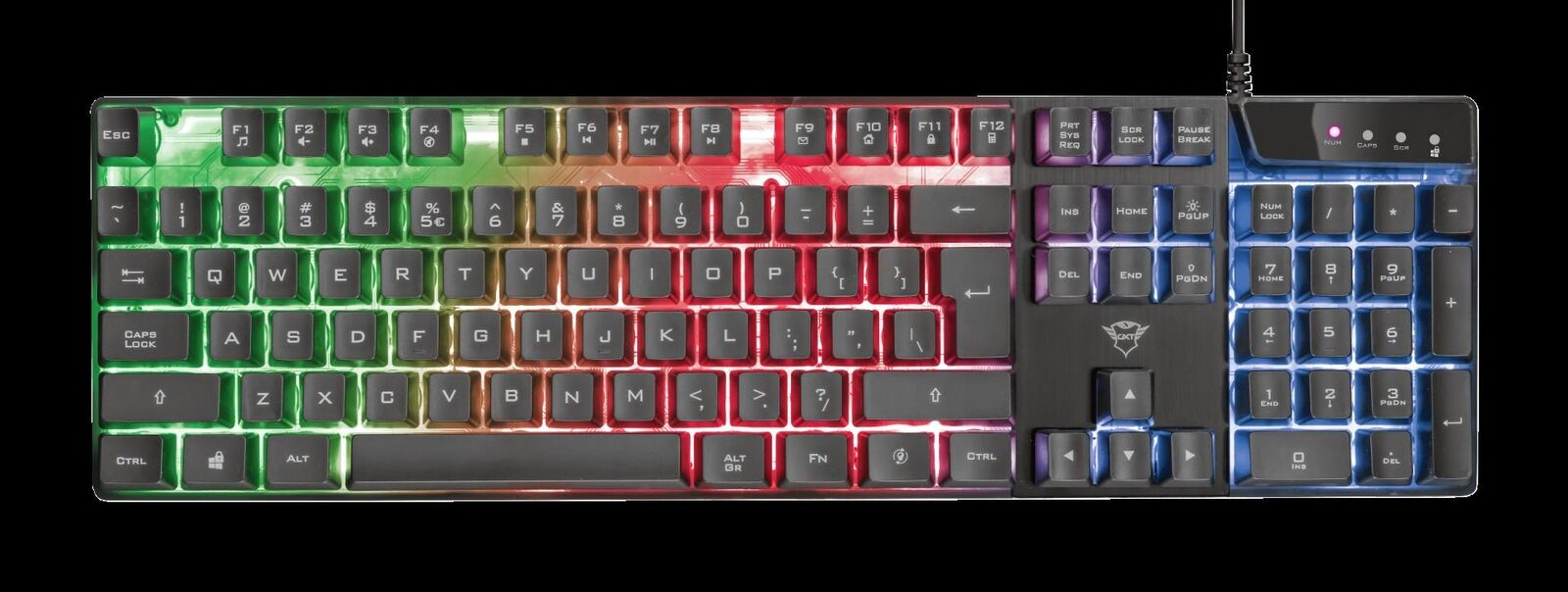 Trust GXT 835 Azor tastiera USB Tedesco Nero (GXT835 AZOR GAMING KEYBOARD DE - )