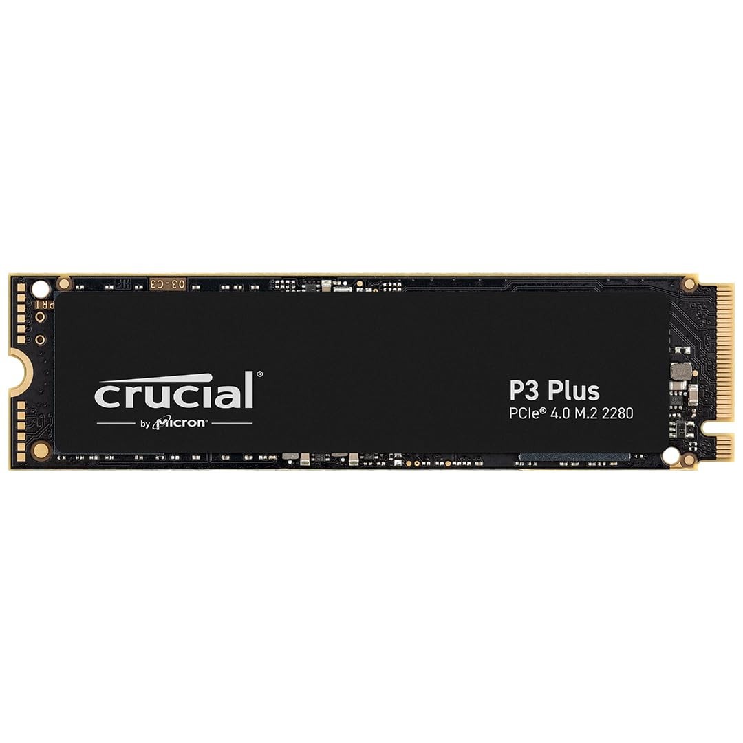 Crucial P3 Plus SSD 2TB PCIe Gen4 NVMe M.2 SSD Interno, Fino a 5.000 (O4S)