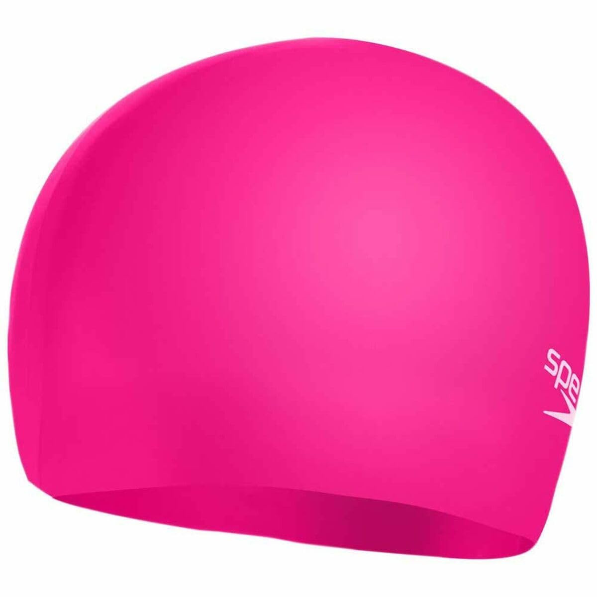 Speedo Junior Plain Moulded Silicone Swimming Cap | Dry Hair | Kids Swim, (j8M)