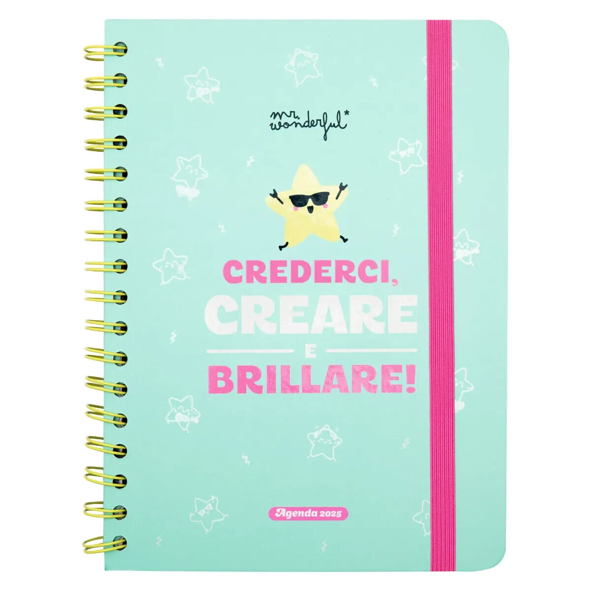Agenda 2025: MR. WONDERFUL Agenda Wonder 2025 Settimanale – Crederci Creare… e B