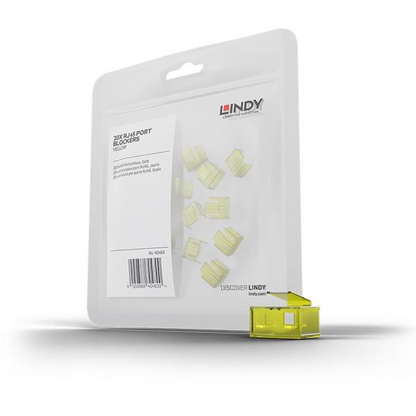 Port Blocker RJ-45 (senza chiave) - 20 Pezzi, Giallo