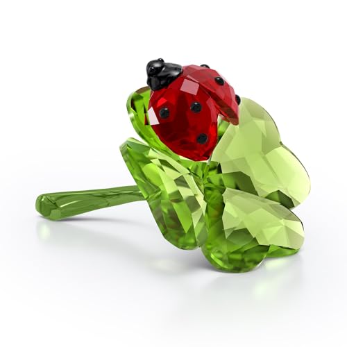 Idyllia - Coccinelle Et Trèfle - Figurine - Swarovski