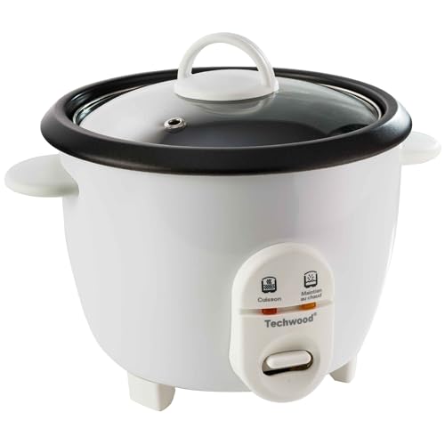 Techwood Rice Cooker Cuoci Riso Multifunzione, 1 L, 400 W, 1 Liter, Plastica, Multicolore