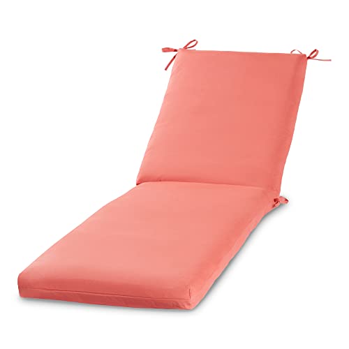 Greendale Home Fashions Cuscino Reversibile Per Chaise Longue Da Esterno, Colore: Rosa Scuro