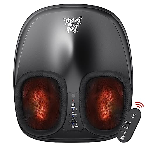 Bob And Brad Lite Massaggiatore Piedi Con Calore, Compressione Dell'Aria, Shiatsu Massaggiatore Plantare Per Fascite Plantare, Massaggiatore Elettrico