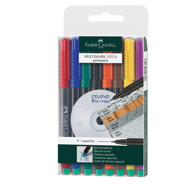 Marcatore Permanente Multimark Faber Castell - Punta Tonda - 0,4 mm - 152309 (As
