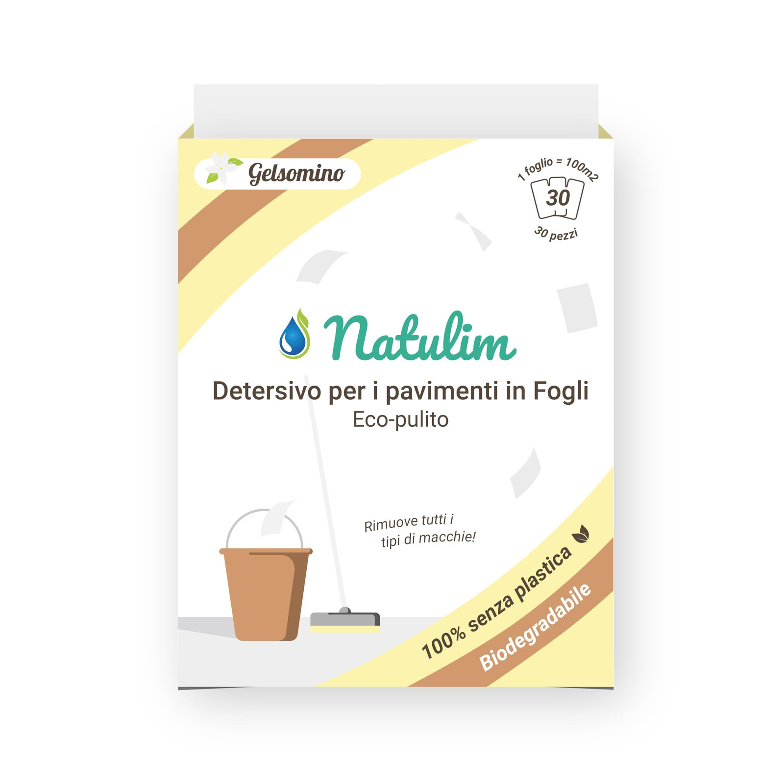 Natulim │ Detergente pavimenti ecologico in fogli (30 usi) | Detersivo (h4l)