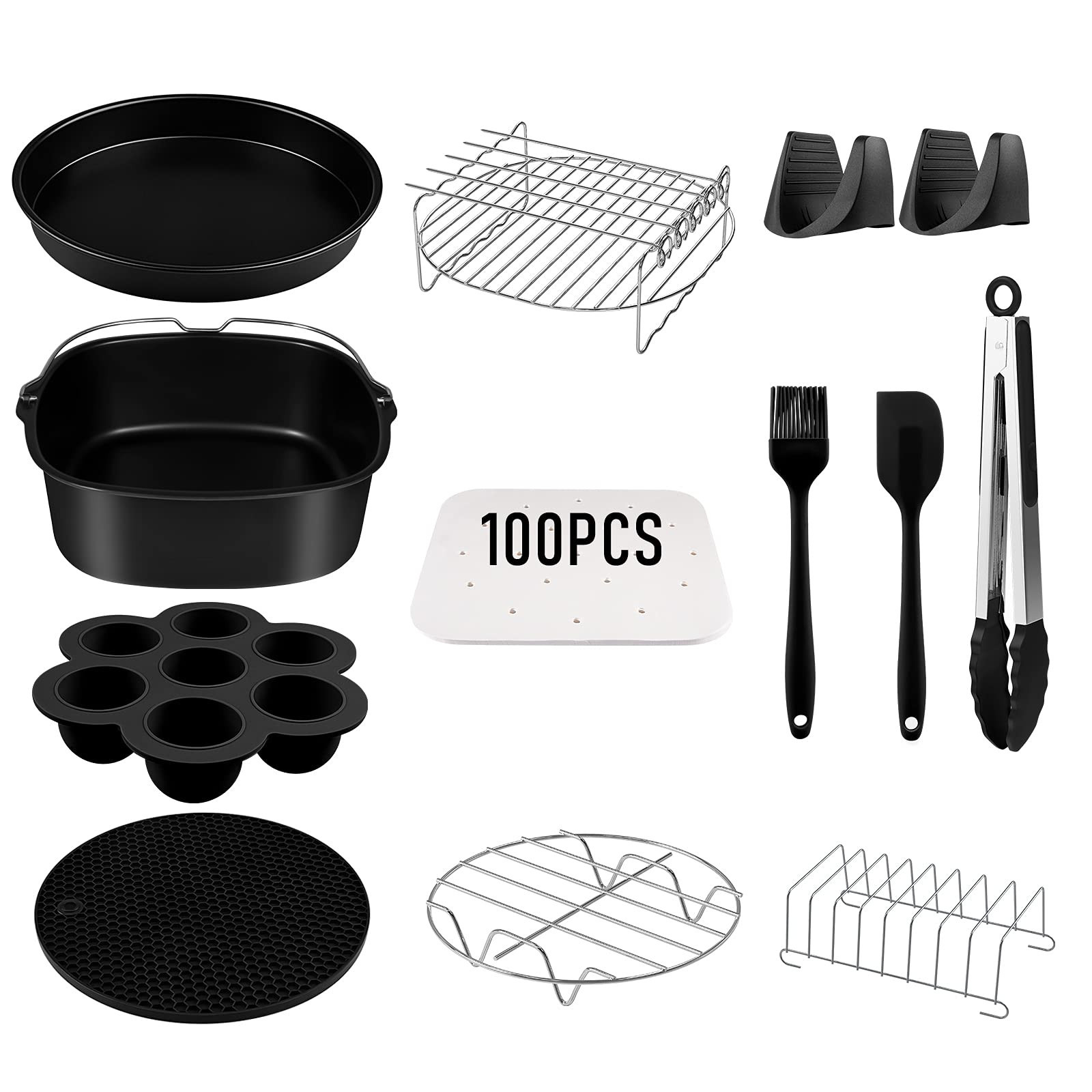 Accessori per friggitrice ad aria Philips 6,2L, COSORI 5,5L, COSORI 6L, (v7g)