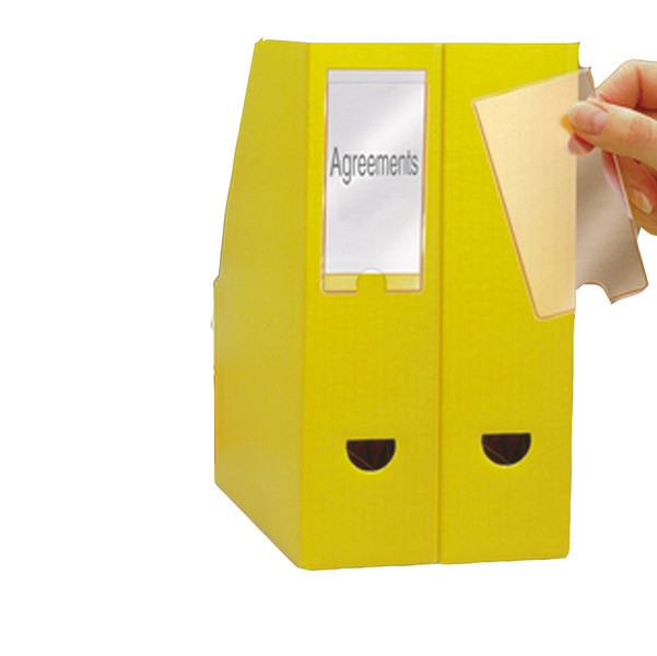 Porta Etichette Adesive 3L - Con Etichetta - 75x150 mm - S852350 (Trasparente Co