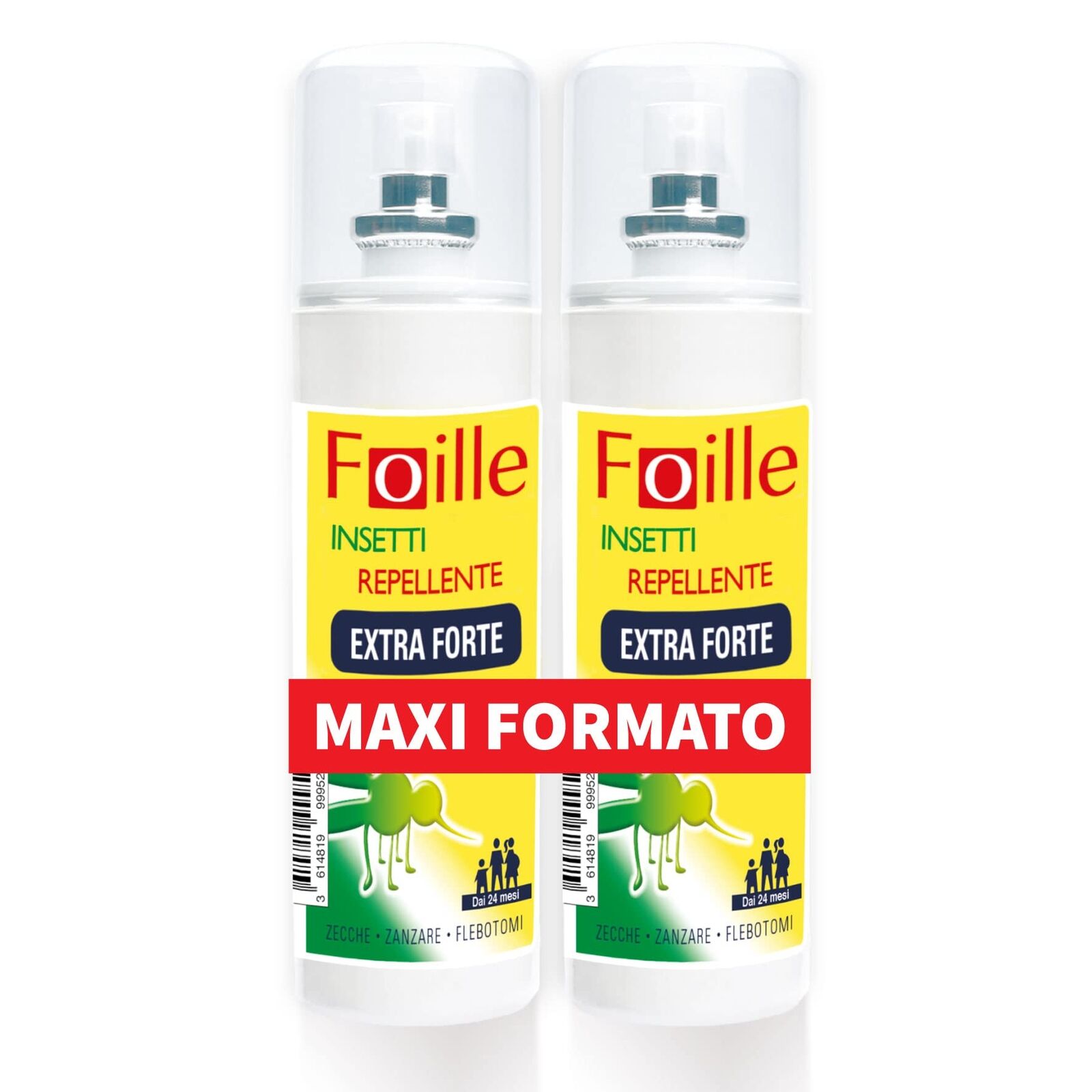 Foille Insetti Repellente Extra Forte, DEET 50%, Spray contro zanzare (z6i)