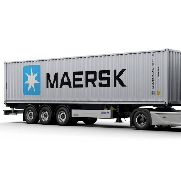 Solido S2400505  Container Anhänger grau 1:24 Rimorchi