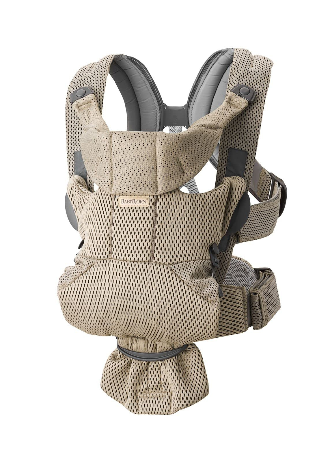 BabyBjörn Marsupio Move Mesh 3D, Beige-grigio (T6a)