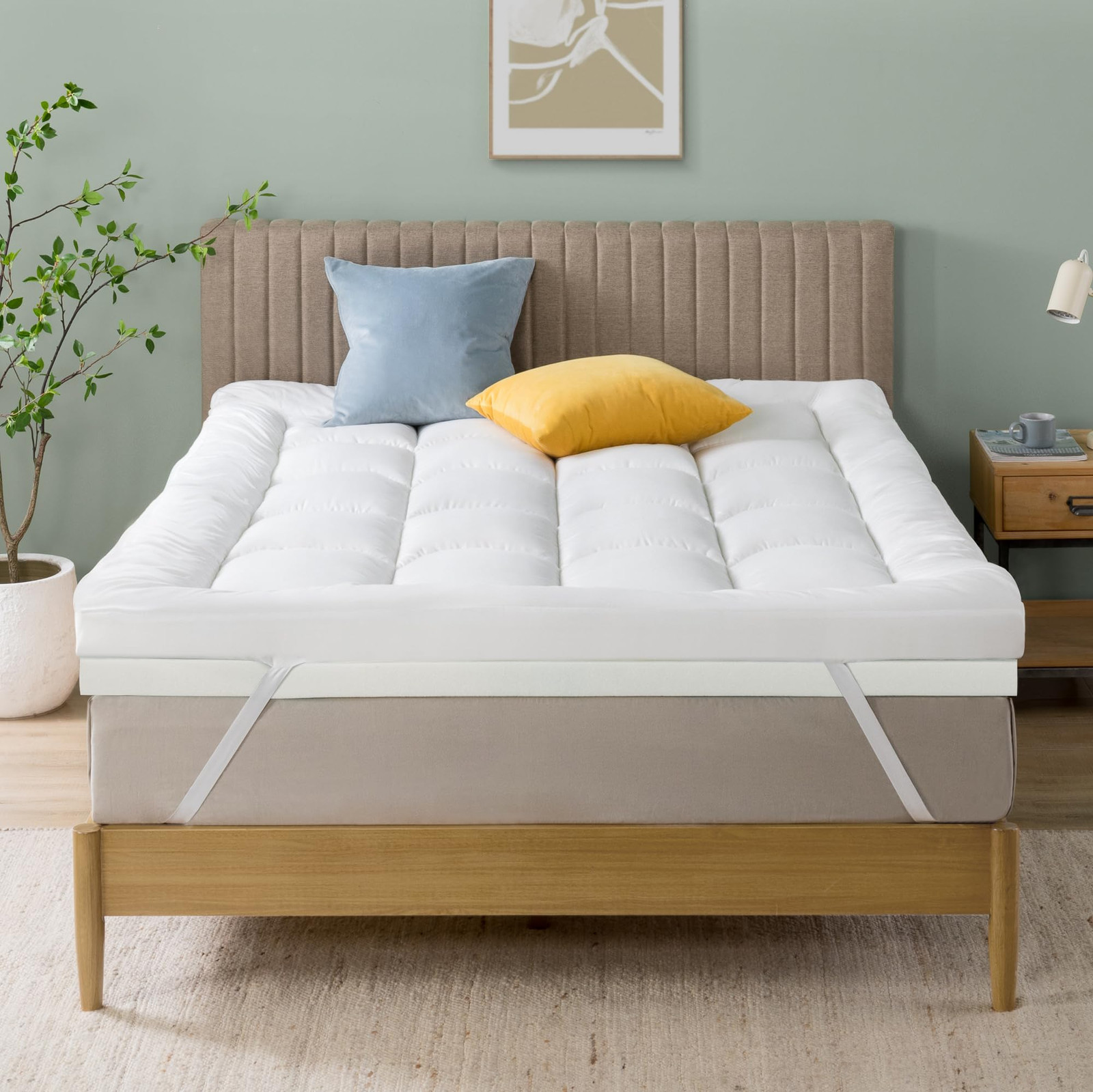 Zinus Topper in Schiuma Viscoelastica 160x190 cm - Spessore 10 cm - (p4n)