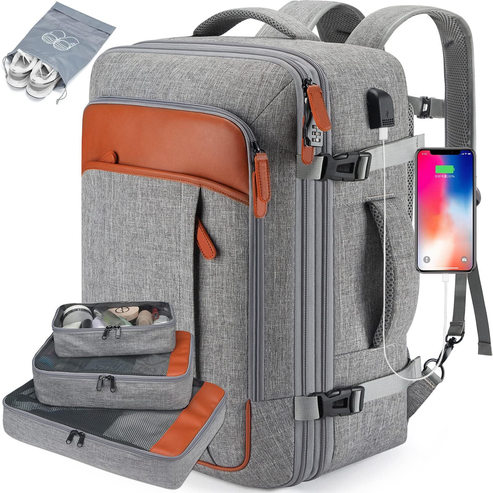 LANHUIYY Zaino da viaggio 56x37x22 Zaino da Viaggio Aereo Bagaglio a Mano (G3i)