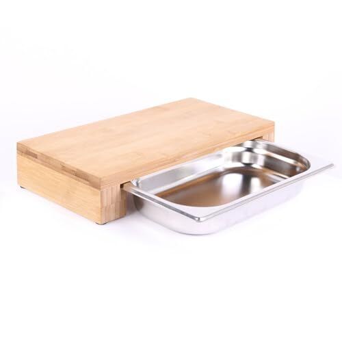 COOK CONCEPT CMKD3274 Tabla CORTAR C/CAJÓN, Nero, Estandar (b7s)
