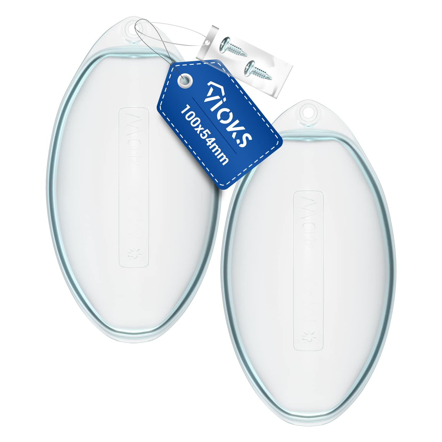 Lampenabdeckung Dunstabzugshaube oval 2Stk für Electrolux 5024879600/0 (r3R)