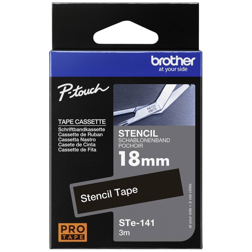 Nastro di etichettatura Brother Ste STe-141 Colore Nastro: Trasparente Colore
