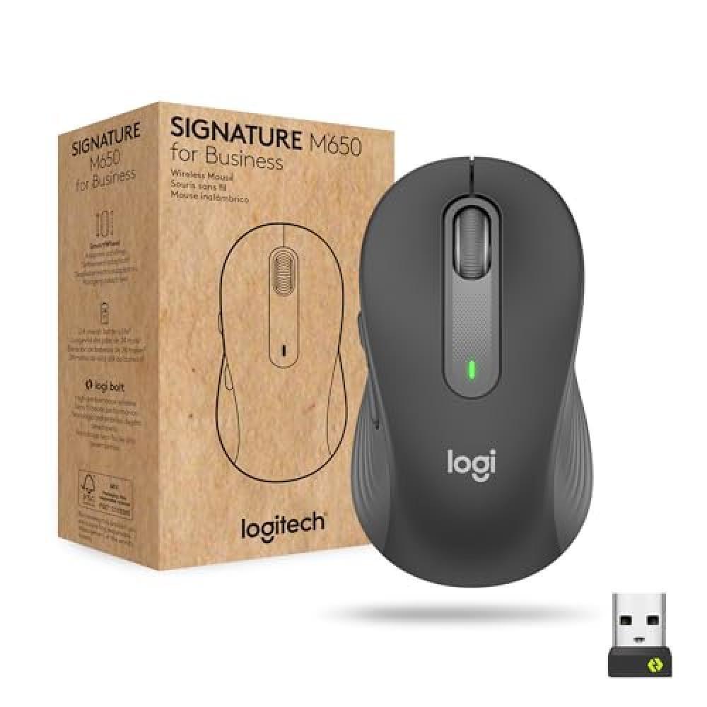 (TG. Small To Medium Sized Hands) Logitech Signature M650 for Business, Mouse wi