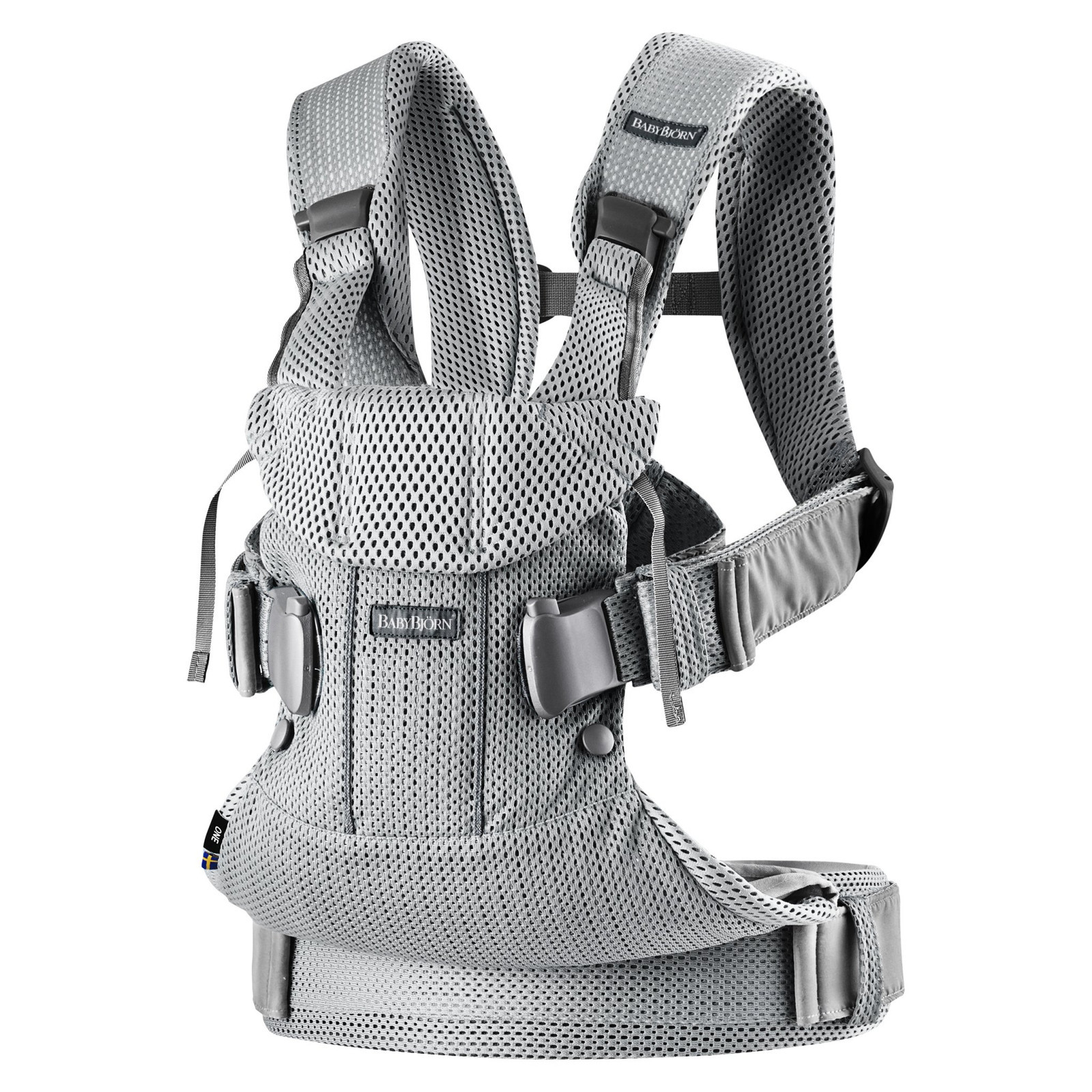BabyBjörn Marsupio One Air, Mesh 3D, Argento (u9Z)