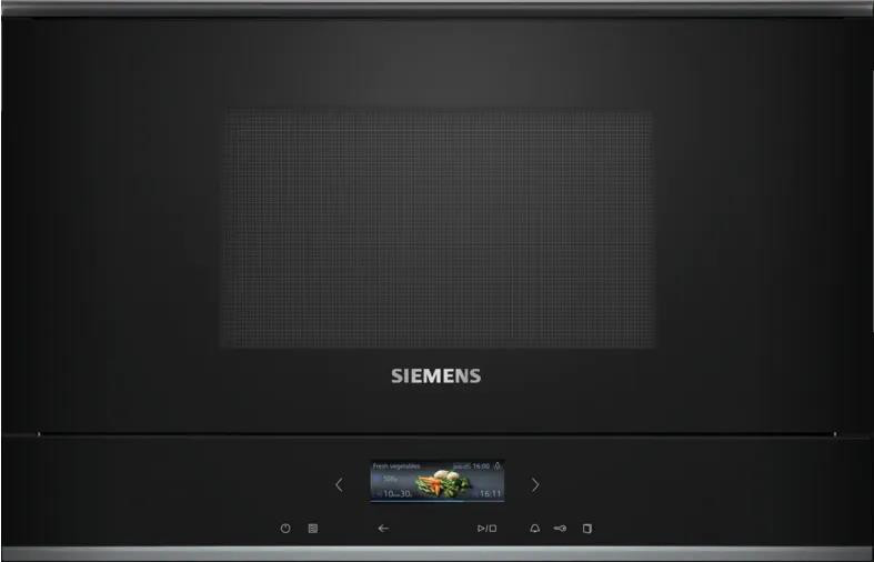 Siemens iQ700 BF722L1B1 forno a microonde Nero Solo microonde Da incasso 21 L 90