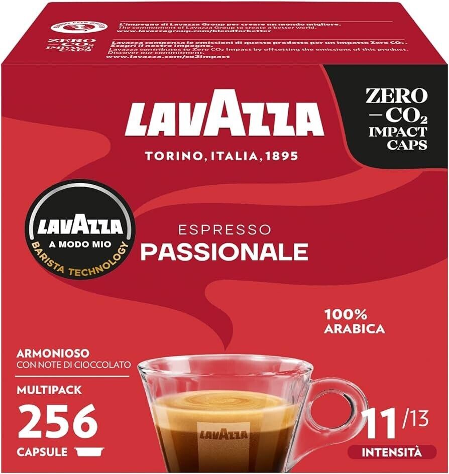 256 Capsule Lavazza Compatibili A Modo Mio Passionale
