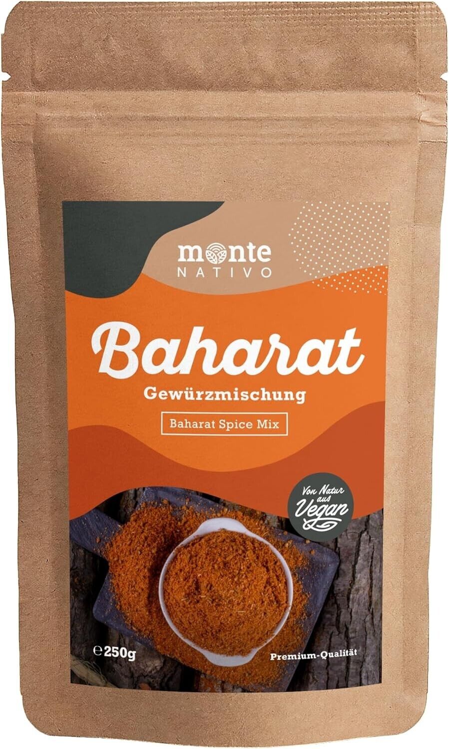 Baharat Monte Nativo (250 g), spezie essiccate delicatamente, Spezie turche