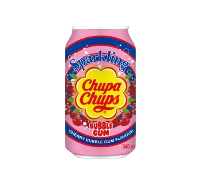 Chupa Chups sparkling Cherry Bubblegum 345ml