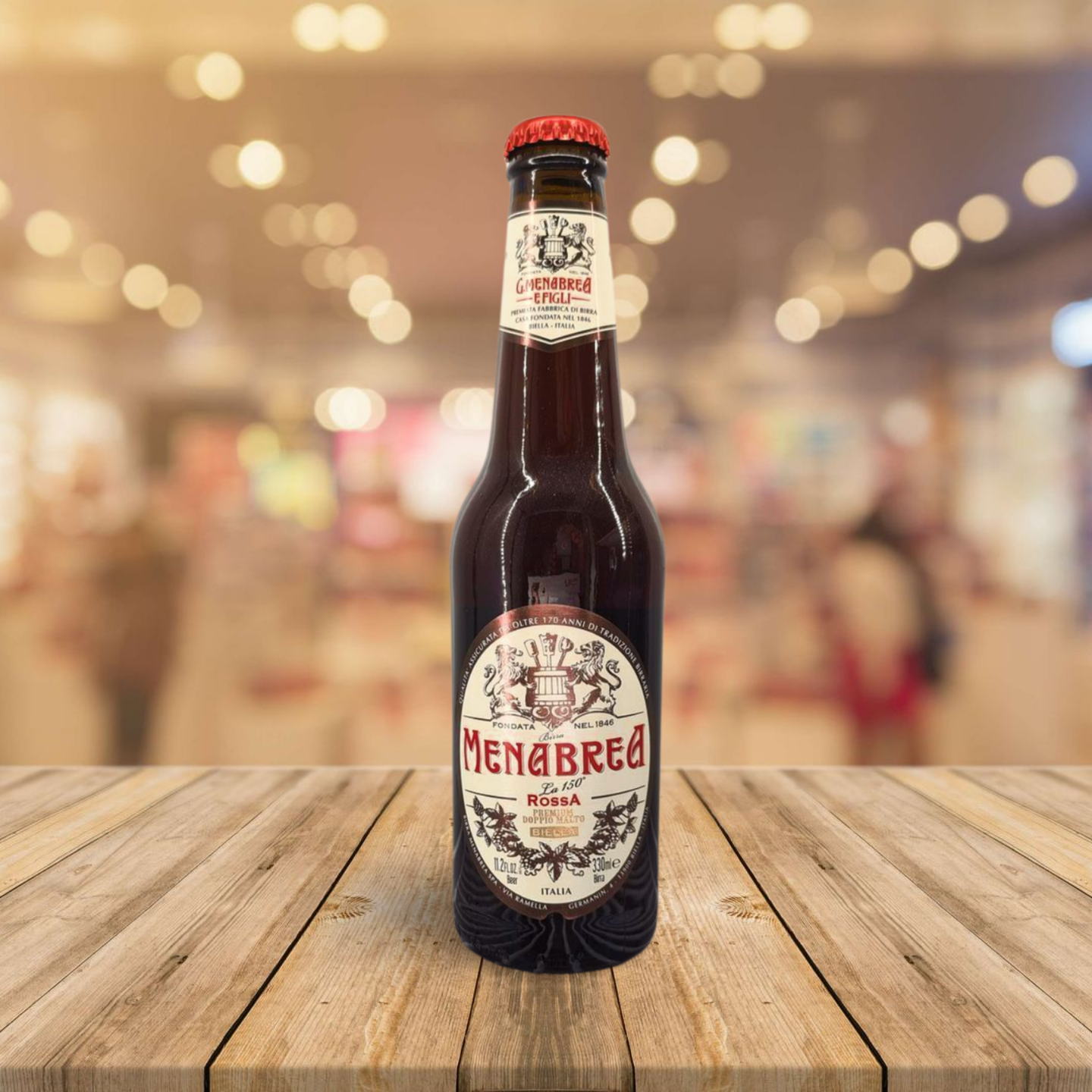 Birra beer Menabrea 150° Rossa Doppio Malto bassa fermentazione di Biella