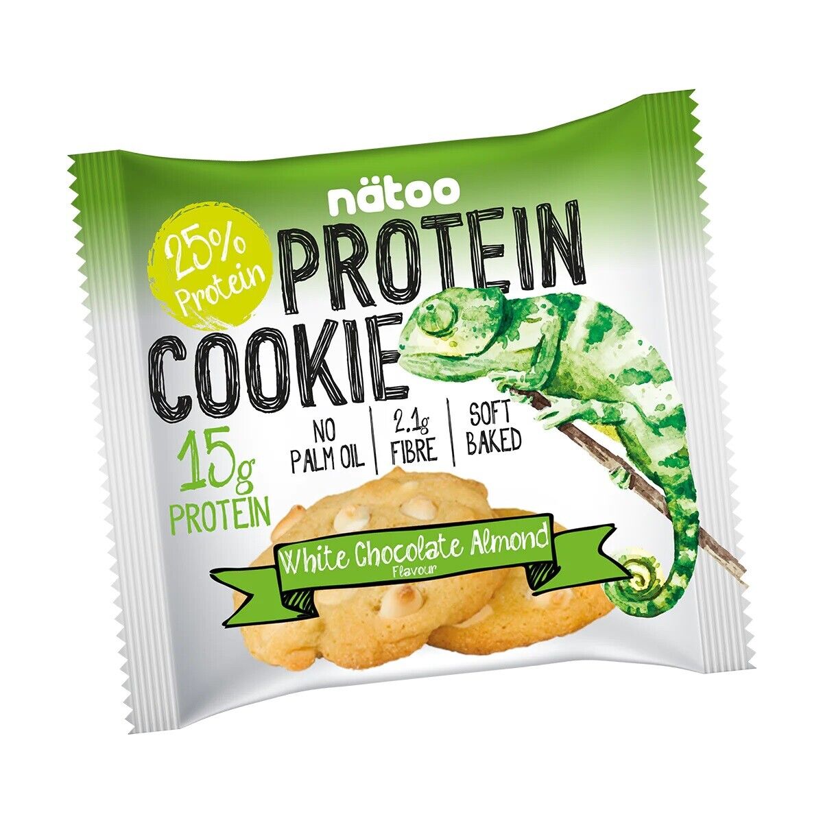 NATOO Protein Cookie WHITE CHOCOLATE ALMOND 1x60g