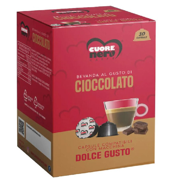 CUORE NERO 10 CAPSULE DOLCE GUSTO CIOCCOLATO