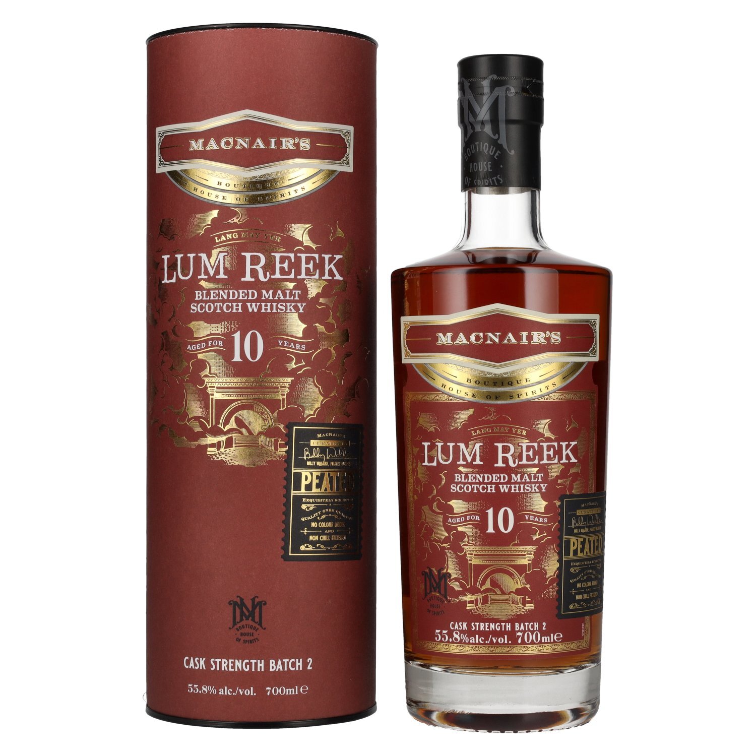 MacNair's Lum Reek 10 Years Old CASK STRENGTH Batch 2