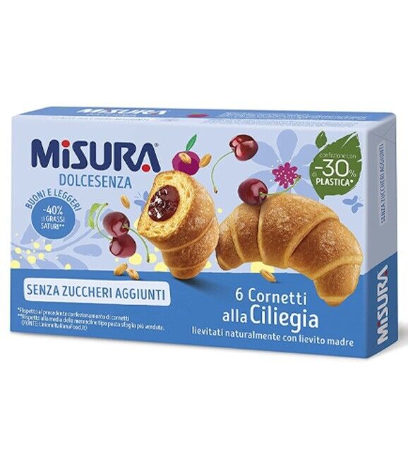MISURA DOLCESENZA CORNETTI ALLA CILIEGIA SENZA ZUCCHERO 290 GR