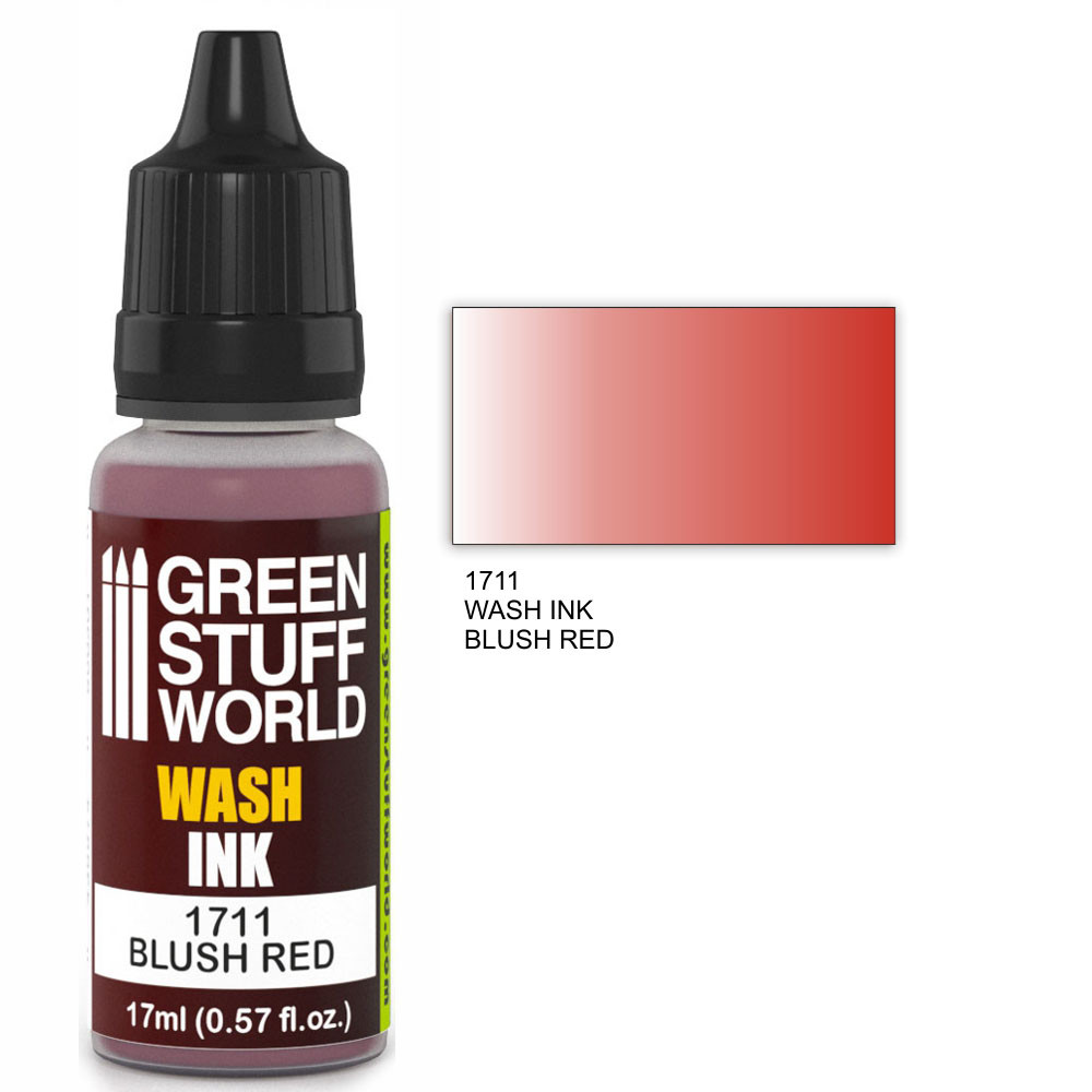 Wash Ink - BLUSH RED - inchiostro pelle rosso carne Aerografo Pennello Vernice