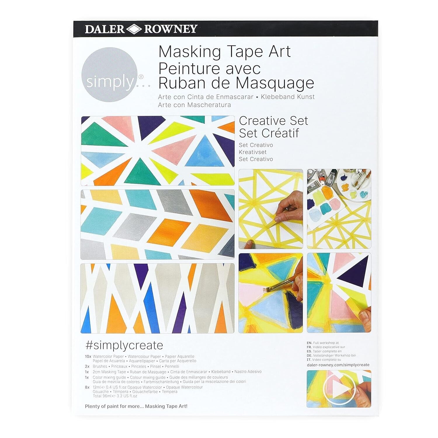 masking tape art peinture avec ruban de masquage  daler rowney