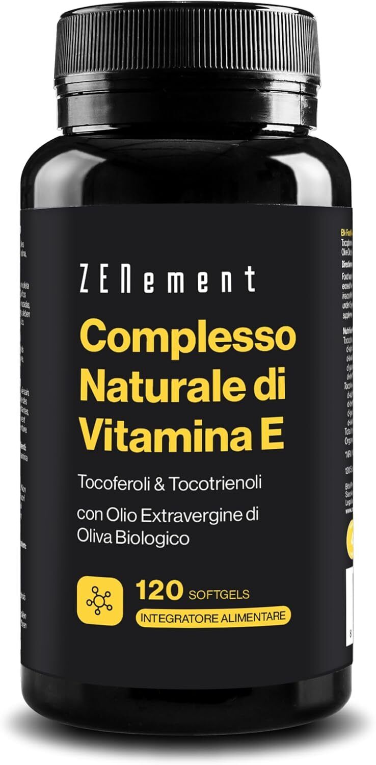 Vitamina E Pura, Tocoferoli e Tocotrienoli, 120 Capsule Molli | Migliore...