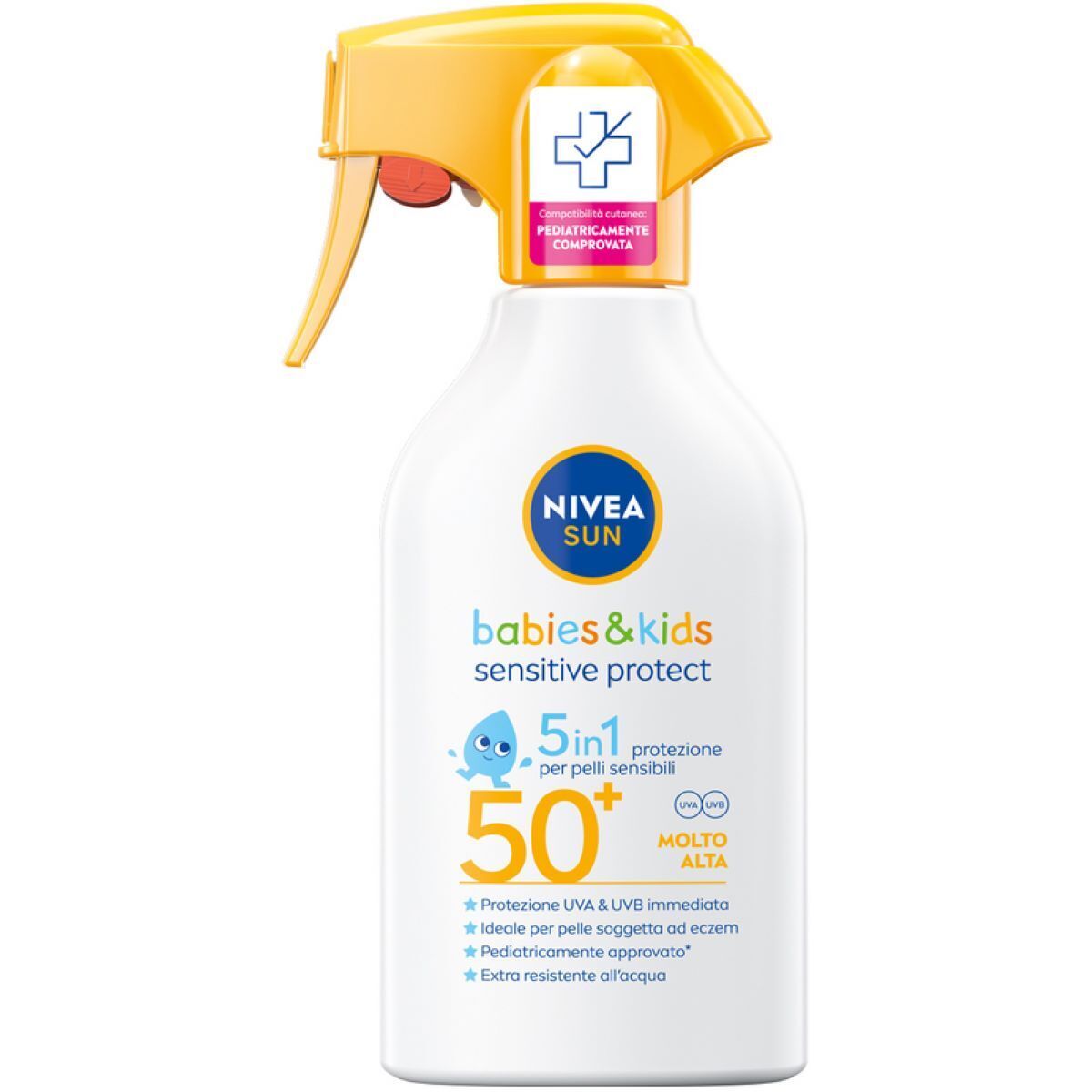 NIVEA SOLARE BABYES & KIDS SENSITIVE PROTECT 5IN1 SFP50 E TRIGGER 270 ML