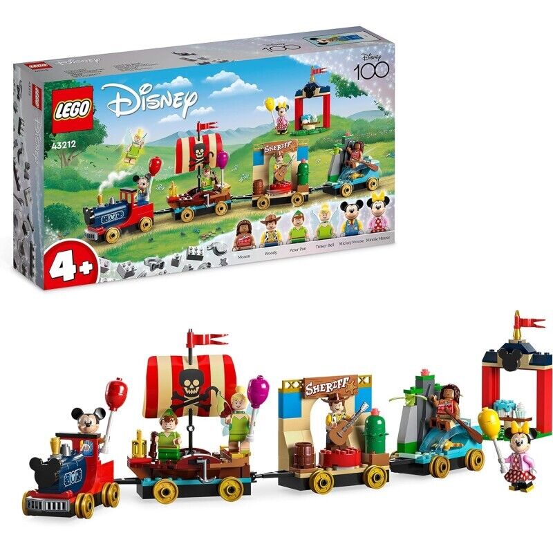 LEGO Disney Treno delle Celebrazioni Disney, Giocattolo Serie 100° Anniversario