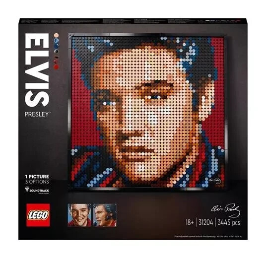 Lego Art 31204 Elvis Presley il Re del Rock and Roll Nuovo