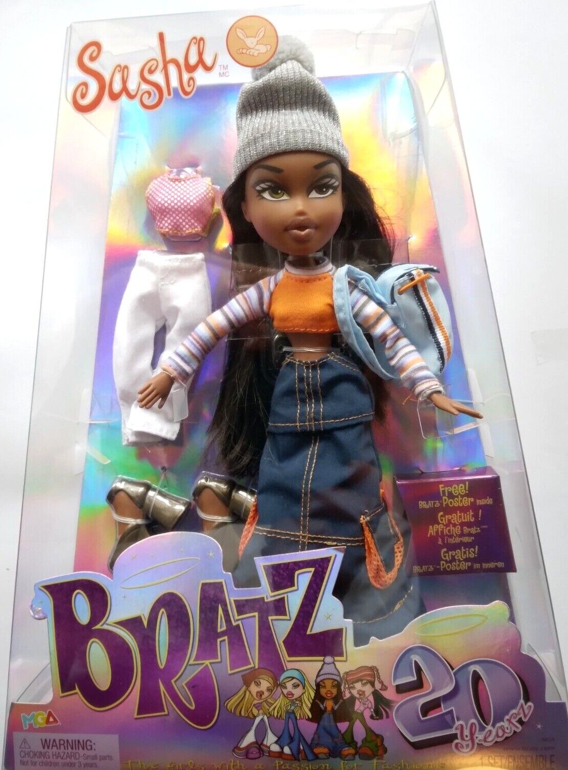 BRATZ SASHA DOLL 20 YEARZ MGA
