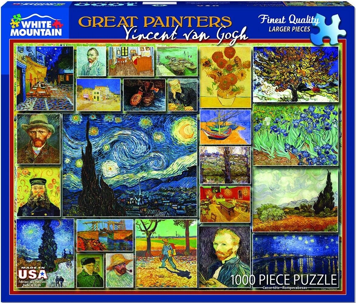 Bianco Mountain Vincent Furgone Gogh Montaggio 1000 Pezzi Puzzle 760mm x 610mm