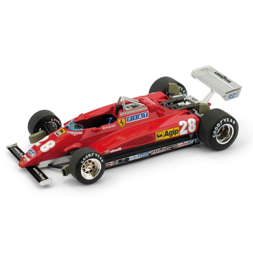 FERRARI 126 C2 MARIO ANDRETTI 1982 N.28 3rd ITALY GP 1:43 Brumm Formula 1