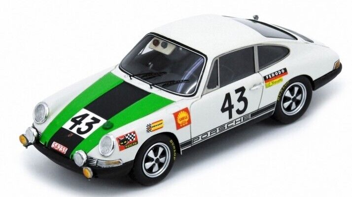 Spark Model PORSCHE 911T N.43 12th 24 H LE MANS 1968 J.P.GABAN-R.VANDERSCHRICK 1