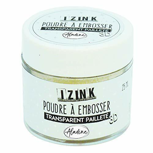 Aladine 10102 polvere a Embosser 25 ml trasparente Glitter (S6N)
