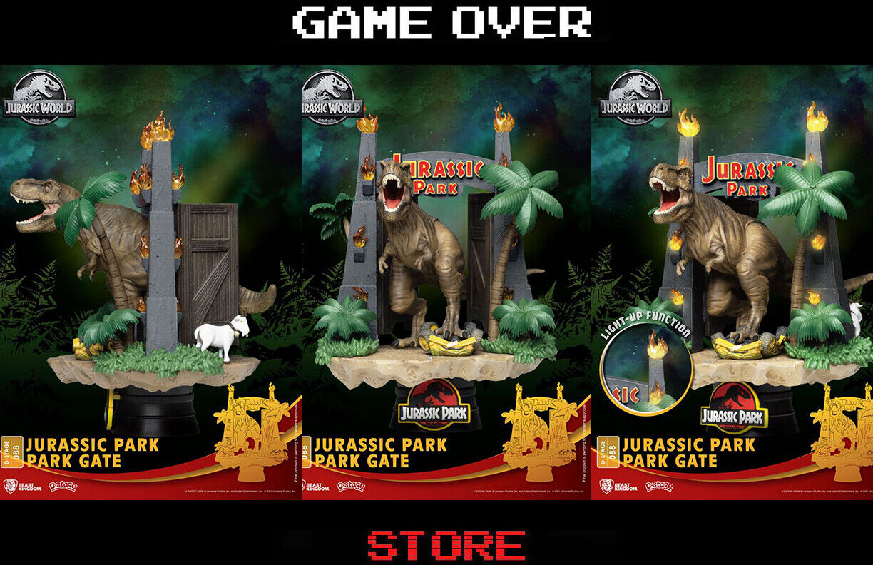 Jurassic Park Figure D-Stage PVC Diorama Park Gate 15 Cm Beast Kingdom