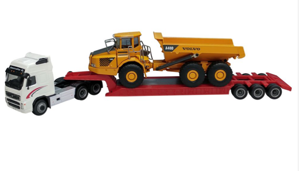 Cararama 185003 Volvo FH12 Con Ribaltabile A40D Scala 1/87 - Tracciabile 48 Post