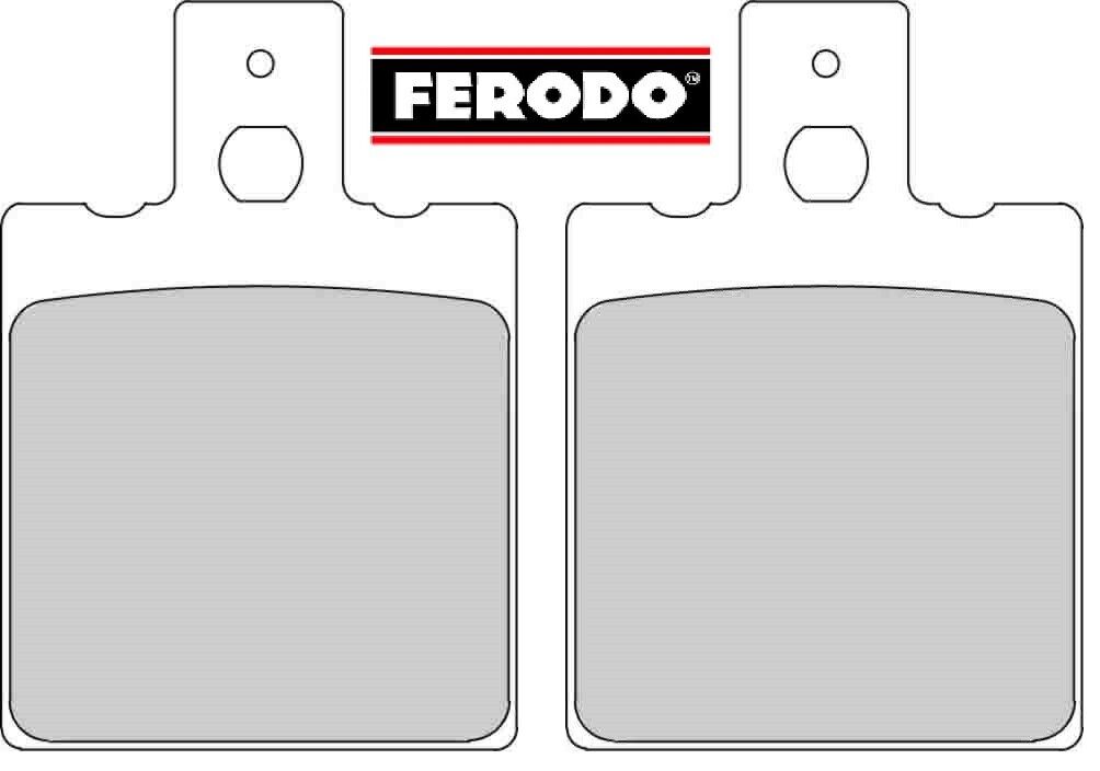 COPPIA PASTIGLIE ORGANICHE FERODO posteriore APRILIA  RS 250 1995 1996
