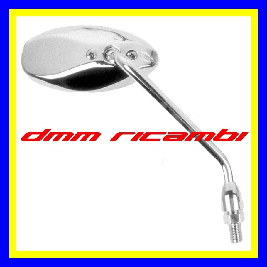 Specchio retrovisore universale MOTO SCOOTER destro 10 mm. cromato M10