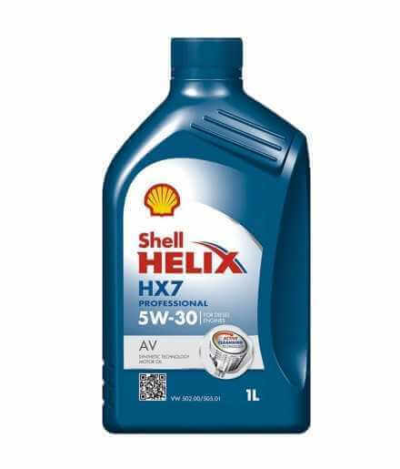 SHELL 5W-30 HELIX HX7 PROFESSIONAL AV - 1 Litro
