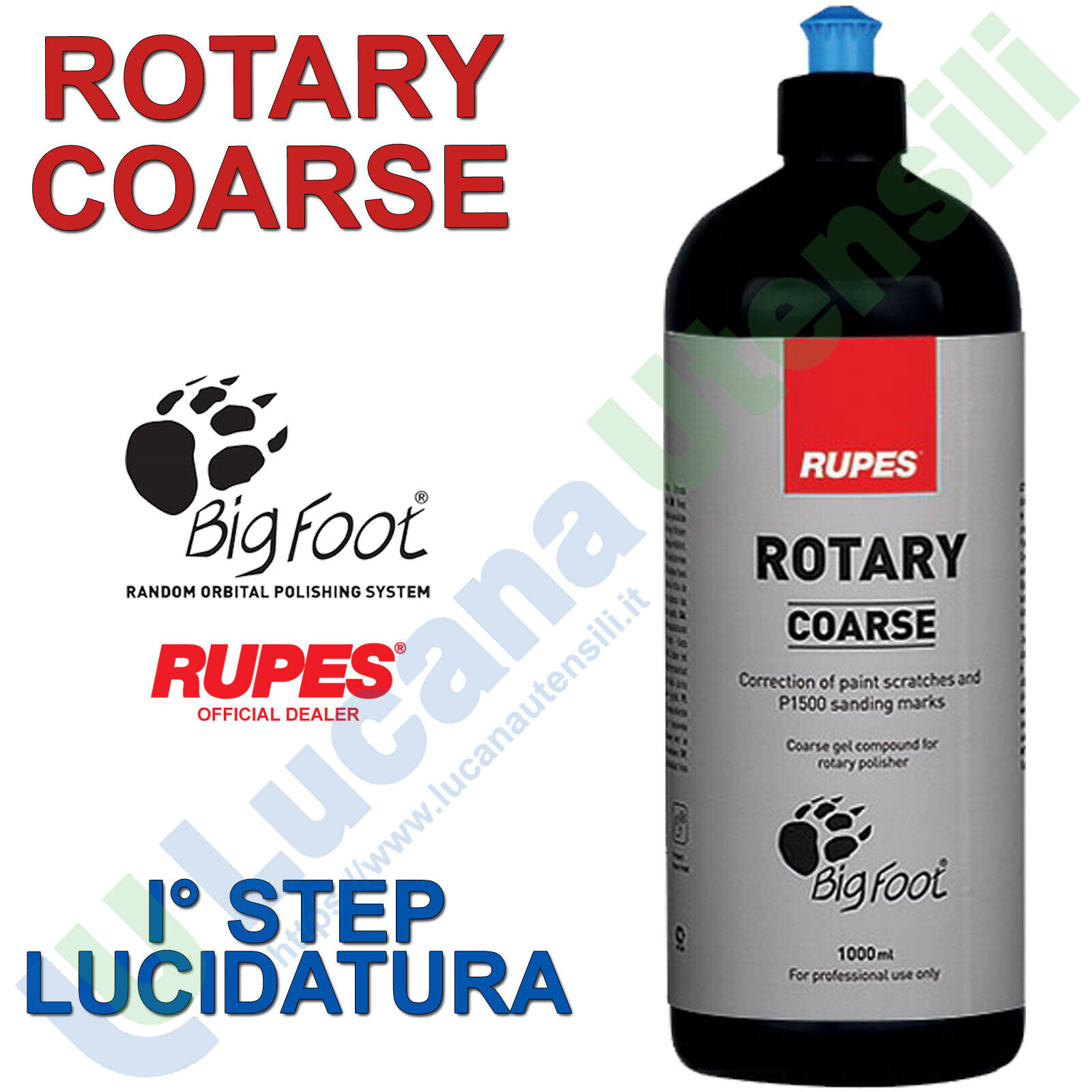 Pasta Abrasiva Lucidante Carrozzeria Auto RUPES P1500 Auto BigFoot ROTARY COARSE